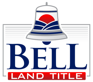 Bell Land Title square logo on dark background